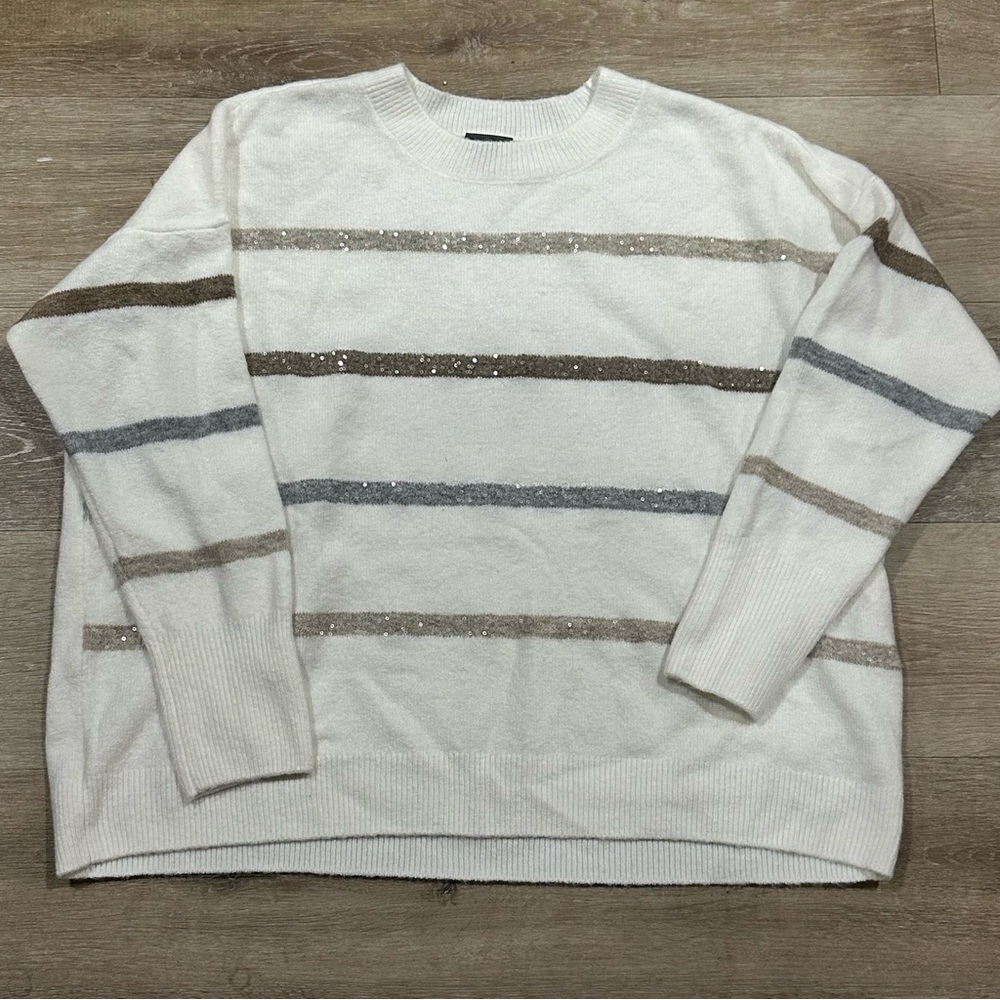 Vince Camino Stripe Sweater Large - Picture 3 of 6